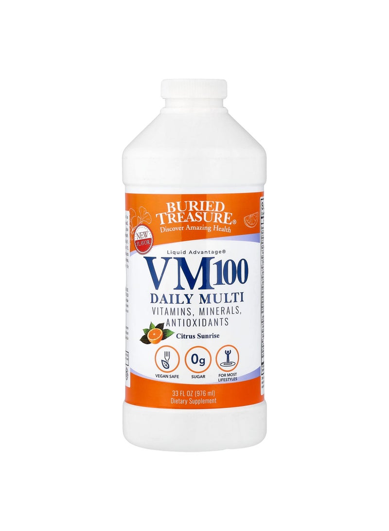 Liquid Advantage®, VM100 Daily Multi, Citrus Sunrise, 33 fl oz (976 ml)